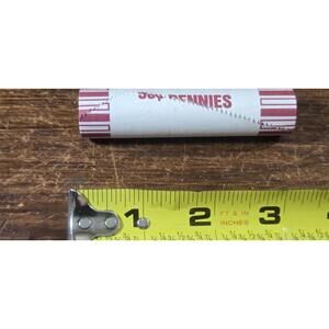 Uncirculated Bank Roll BU Shotgun Lincoln 1c roll, 1974-d 50 pc Bank Wrapper 50c